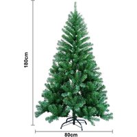 SWANEW Weihnachtsbaum Beflockung Christbaum PVC 180cm Baum künstlicher Tannenbaum grün SWANEW Weihnachtsbaum Beflockung Christbaum PVC 180cm Baum künstlicher Tannenbaum grün von EINFEBEN