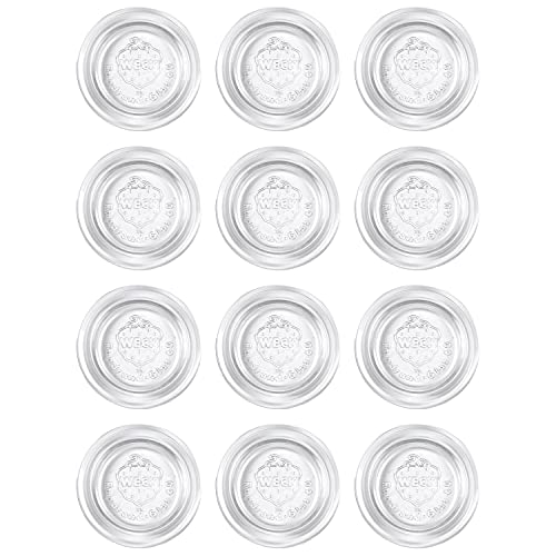 EINKOCHWELT Ersatzdeckel für Weck Gläser, Glas, Ø 60 mm, klar (12 Stück) von EINKOCHWELT