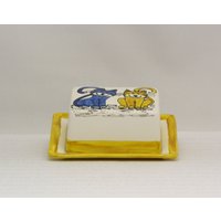 Butterdose, Klein, Aus Kollektion „Katzen" von EINMALIGBEMALTES