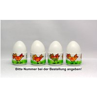 Eierbecher, 1 Stück, Aus Kollektion „Bunte Hühner" von EINMALIGBEMALTES