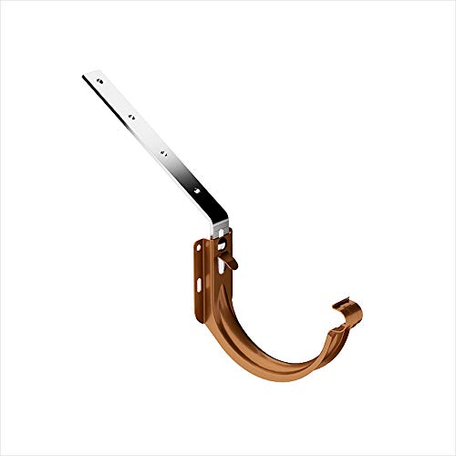 EINSIDE Dachrinne aus hochwertigem Kunststoff Ø 125, Dachrinnensystem kupferfarben, Dachrinnenhalterung verzinkt von EINSIDE