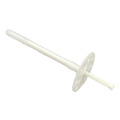 EINSIDE Dämmstoffdübel für WDVS mit Kunststoffnagel, Schlagdübel, Thermodübel für Styropor EPS Fassadendämmung, 250 Stück - 70 mm von EINSIDE