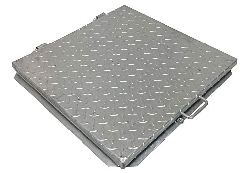EINSIDE Deckel Tank, Schachtdeckel für Tank verzinkt, Schachtabdeckung 90 x 90 cm von EINSIDE