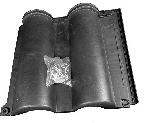 EINSIDE Doppelwellige Kunststoffschindeln anthrazit 17er Pack = 1,95 qm von EINSIDE