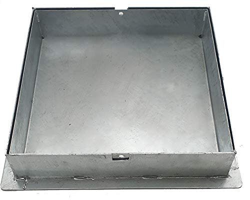 EINSIDE Verzinkter Schachtdeckel zum Befüllen, Versenkte Schachtdeckel mit Rahmen, Auspflasterbar Inspektionsdeckel Unsichtbar, Höhe 8 cm, 50 x 50 cm von EINSIDE