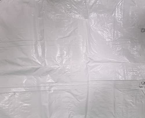 Gerüstnetz Weiß mit Ösen, Schattenabdeckung für Gerüste 1,8 m x 25 m, 80 g/m² (1) von EINSIDE