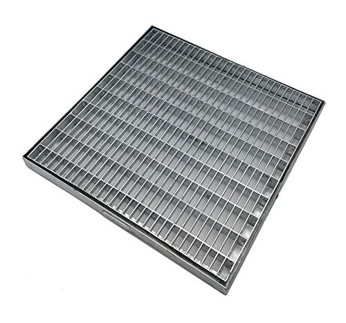Verzinkter Grillrost, verzinkte Gitterroste aus verzinktem Stahl, quadratisch und rechteckig, alle Größen (22,5 x 22,5 cm) von EINSIDE