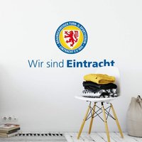 Fußball Wandtattoo Wir sind Eintracht Braunschweig 1895 Logo Löwe Wappen Wandbild selbstklebend 110x59cm - blau von EINTRACHT BRAUNSCHWEIG