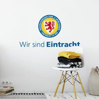 Eintracht Braunschweig - Fußball Wandtattoo Wir sind 1895 Logo Löwe Wappen Wandbild selbstklebend 90x48cm - blau von EINTRACHT BRAUNSCHWEIG