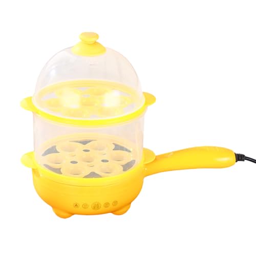 EIOLWJIEO Leicht zu reinigender kleiner multifunktionaler Eierdampfer zum Frühstück Intelligenter Eierkocher mit Zeitschaltuhr ABS Intelligenter Eierdampfer, gelbes Doppella EIOLWJIEO Leicht zu reinigender kleiner multifunktionaler Eierdampfer zum Frühstück Intelligenter Eierkocher mit Zeitschaltuhr ABS Intelligenter Eierdampfer, gelbes Doppella von EIOLWJIEO