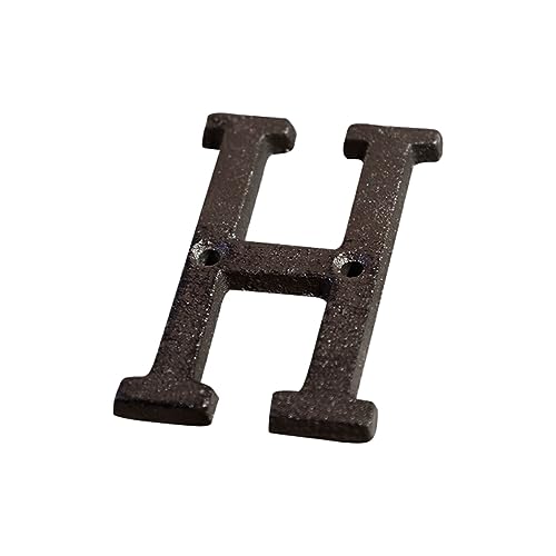 EIOLWJIEO Metallbuchstaben Hausschild, breite Anwendung, einwandfreie Türdekoration, Metallbuchstaben, Hausnummern, B17 H von EIOLWJIEO