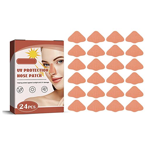 EIRZNGXQ 24 Stueck UV-Schutz-Nasenpflaster für Männer und Frauen, verhindert die Sonnenbräunung der Nase von EIRZNGXQ