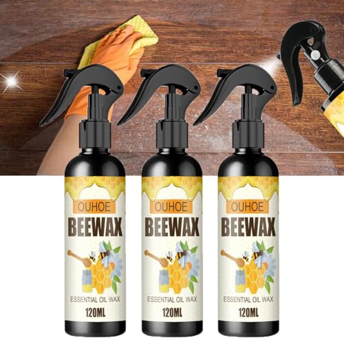 EIRZNGXQ Bienenwachs Möbelpolitur, Das Original Bienenwachs Spray Möbelpolitur, Bienenwachs Spray für Boden Tisch Stuhl Schrank Home Möbel Politur von EIRZNGXQ