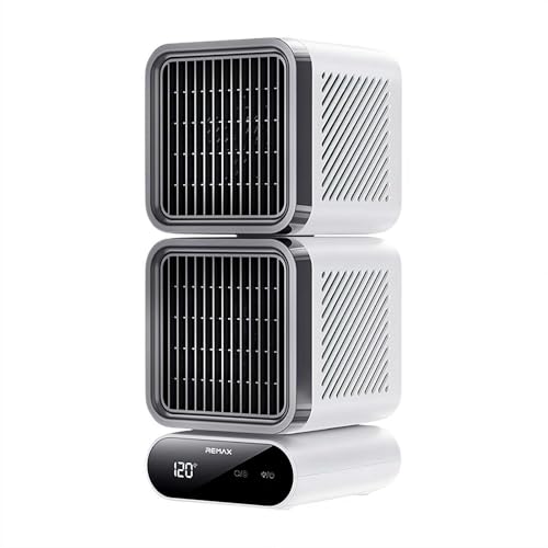 EIRZNGXQ Schreibtischventilator, 27,9 cm Tischventilator mit 6 Geschwindigkeiten und Digitalanzeige, 360° drehbare Doppelköpfe 6000mAh Akku USB-Ventilatoren, Nachtlicht Kühlventilator für Büroraum EIRZNGXQ Schreibtischventilator, 27,9 cm Tischventilator mit 6 Geschwindigkeiten und Digitalanzeige, 360° drehbare Doppelköpfe 6000mAh Akku USB-Ventilatoren, Nachtlicht Kühlventilator für Büroraum von EIRZNGXQ