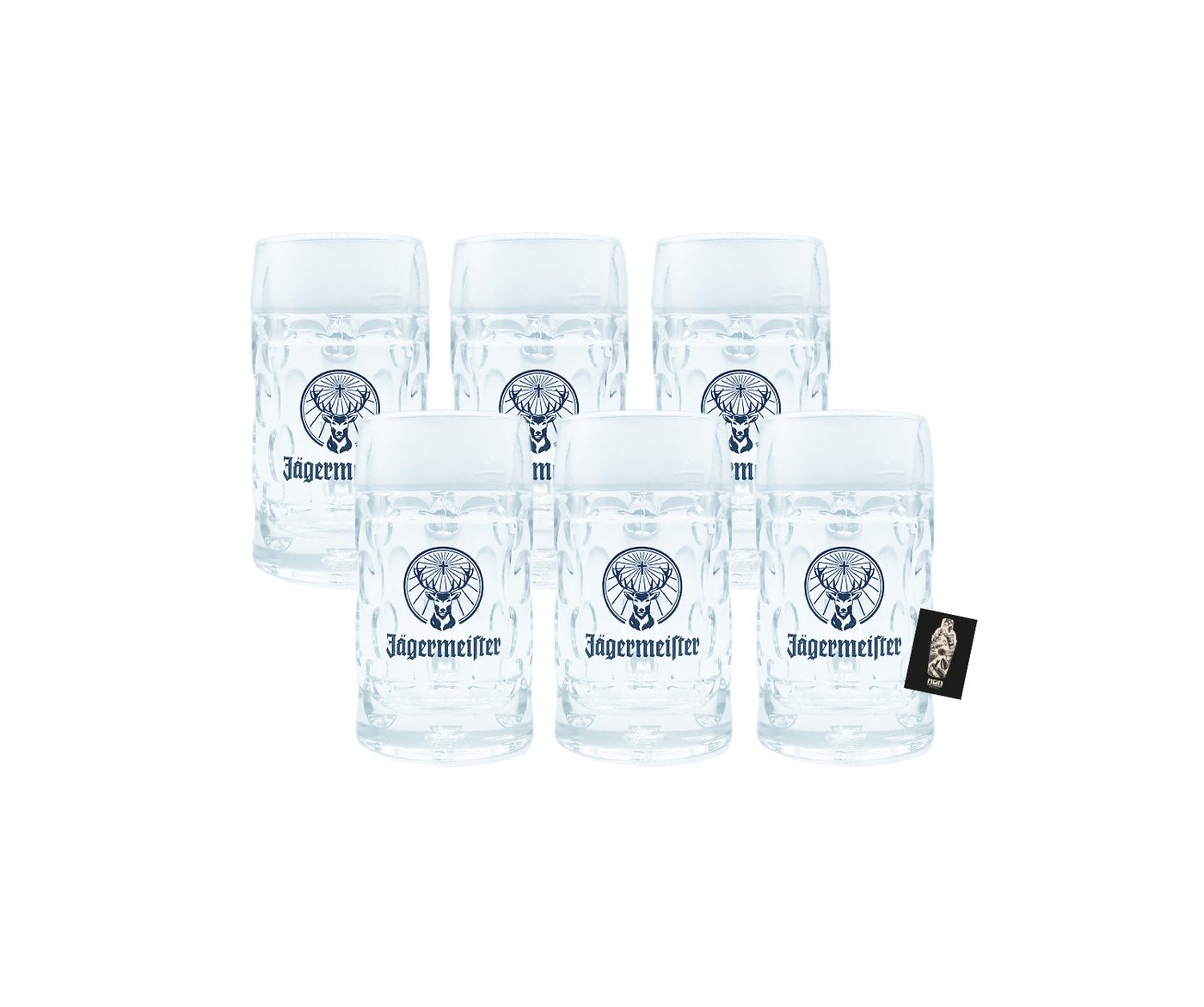Jägermeister Glas Jägermeister 6er-Set MINI Krug Shotglas 6x Gläser Glas geeicht 4cl Jägermeister Glas Jägermeister 6er-Set MINI Krug Shotglas 6x Gläser Glas geeicht 4cl von Jägermeister