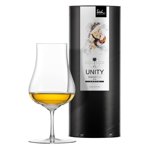 EISCH 1 Malt Whisky Nosing Glas Unity SENSISPLUS in Geschenk-Röhre, Kristallglas, 230ml von EISCH