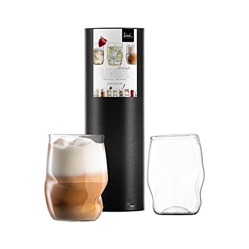 EISCH Gläser-Set Unik, 2 Allroundbecher für Heißgetränke, Wasser, Whisky in Geschenkröhre von Eisch Glaskultur