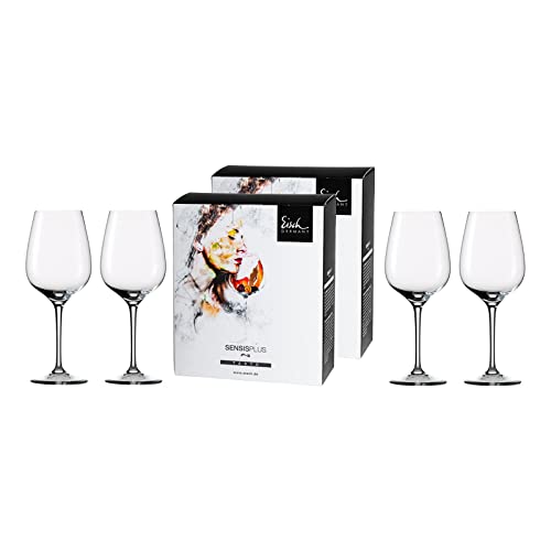 Eisch 4-teiliges Gläser-Set im farbigen Geschenkkarton, Superior SensisPlus, Spülmaschinenfest - Bordeauxgläser von EISCH