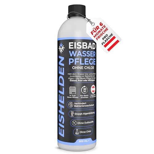 Eishelden Eisbad Wasserpflege – Hält Wasser klar & hygienisch, ideal für Eistonne, Pools & Planschbecken, langanhaltende Frische mit nur Einer Tube (bis 6 Monate) Eisbaden Zubehör (500ml) von EISHELDEN