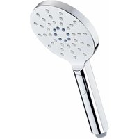 Eisl - Duschkopf Handbrause 12cm Kopfbrause Brausekopf rund Rain-taste 3 Chrom von EISL