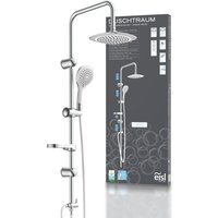 Duschtraum Überkopfbrause-Set, Chrom/Weiß von EISL
