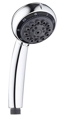 EISL DX3003PLUS Handbrause VITAL, Wellness Duschkopf mit 7 Strahlarten und Wassersparfunktion, Brausekopf mit Antikalk-Noppen, Chrom EISL DX3003PLUS Handbrause VITAL, Wellness Duschkopf mit 7 Strahlarten und Wassersparfunktion, Brausekopf mit Antikalk-Noppen, Chrom von EISL