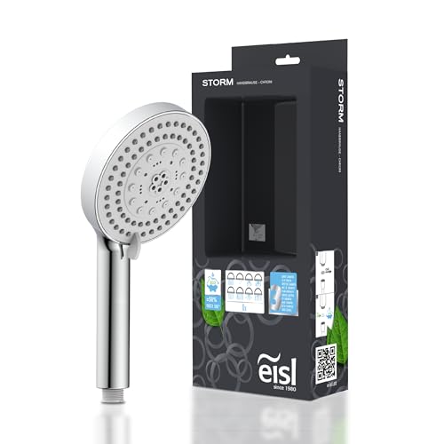 EISL DX5082 PARMA Duschkopf ohne Schlauch, wassersparende Handbrause, Duschbrause mit verschiedenen 8 Strahlarten und Standard-Brauseanschluss, Chrom EISL DX5082 PARMA Duschkopf ohne Schlauch, wassersparende Handbrause, Duschbrause mit verschiedenen 8 Strahlarten und Standard-Brauseanschluss, Chrom von EISL