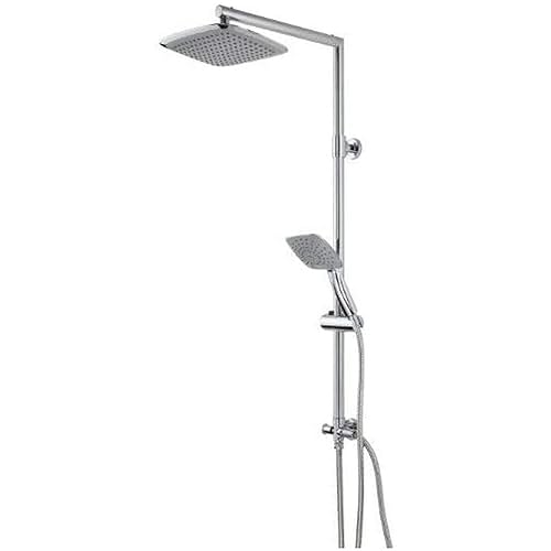 EISL Duschset STELLA Duschsäule mit großer Regendusche 200 x 250 mm und Handbrause, ideal zum Nachrüsten - Nutzung vorhandener Bohrlöcher komplettes Montageset Chrom DX1000CACS EISL Duschset STELLA Duschsäule mit großer Regendusche 200 x 250 mm und Handbrause, ideal zum Nachrüsten - Nutzung vorhandener Bohrlöcher komplettes Montageset Chrom DX1000CACS von EISL