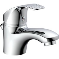 Eisl - roma Waschtischarmatur mit Zugstange, Wasserhahn Bad mit Ablaufgarnitur Waschbecken, Mischbatterie Waschbecken in Chrom - Chrom von EISL