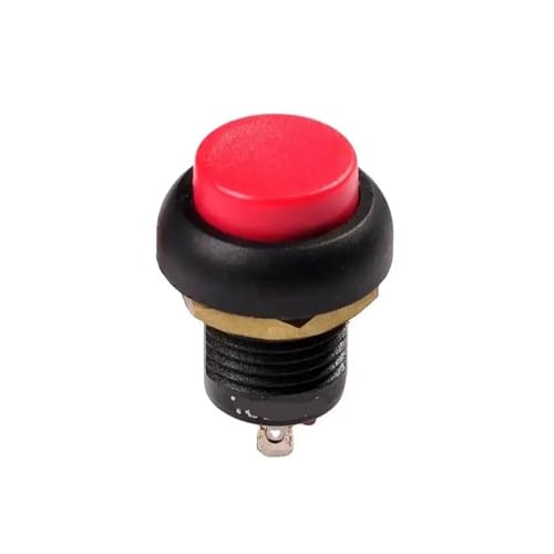 1 STÜCK 12mm erhöhter hoher Druckschalter aus Kunststoff mit flachem Kopf(WHITE,Latching) von EIVVCIAO