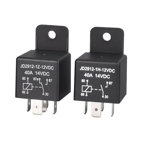 1 Stück Auto-Relais 40A12V24V Scheinwerfer 4 Pins 5 Pins Auto-Relaissockel(40A36V light back,Four pin) von EIVVCIAO