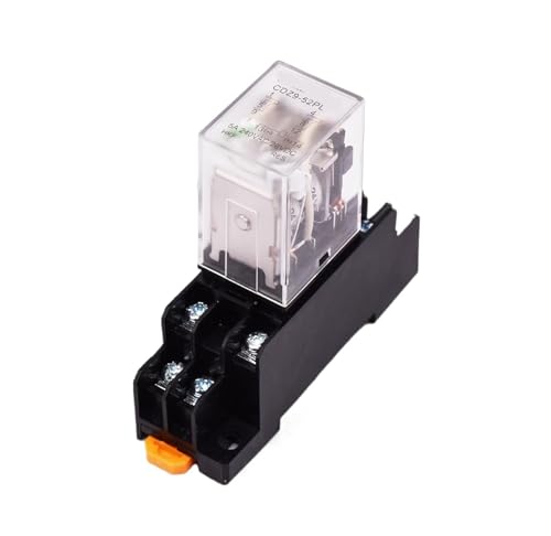 Kleines Relais CDZ9-52P Zwischenrelais AC220V HH52P DC24V 380V(CDZ9 52PL with light AC 220V holder) von EIVVCIAO