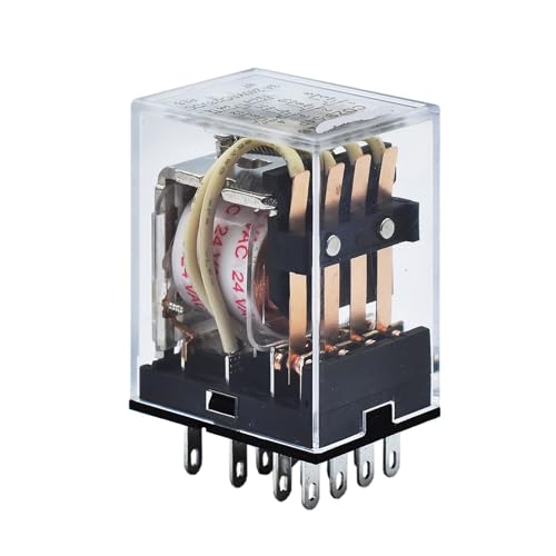 Kleines Relais-Zwischenrelais CDZ9-54P HH54P MY4 14 Fuß AC220V(CDZ9 54PL with light DC220V) von EIVVCIAO