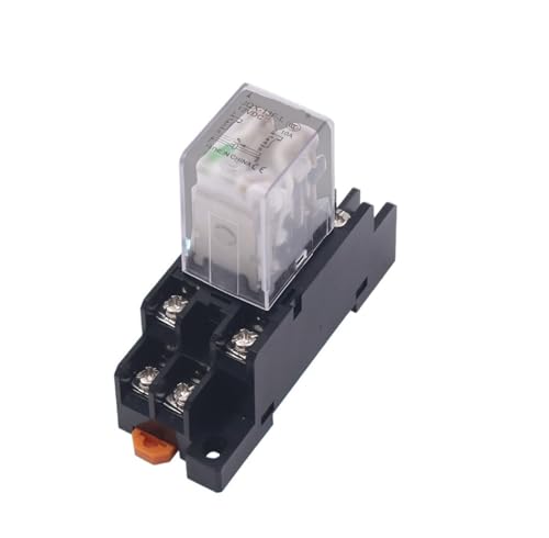 Kleines elektromagnetisches Zwischenrelais der Serie JQX13F-L AC 12 V, 36 V, 110 V, 220 V AC/DC, zwei offene und zwei geschlossene(12VDC with base) von EIVVCIAO