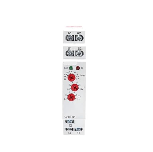 Über- und Unterstromrelais 220 V GRI8-01 GRI8-02 Strom einstellbarer Überlastschutz Stromüberwachung(GRI8-01 overcurrent 0.2-2A) von EIVVCIAO
