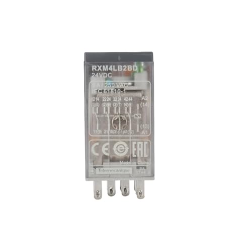 Zwischenrelais RXM2LB2BD klein 24 V DC 220 V AC 2 offen 2 geschlossen 8 Fuß 5A14 Fuß(DC24V coil base 3A 4LB2BD 14 pin base) von EIVVCIAO