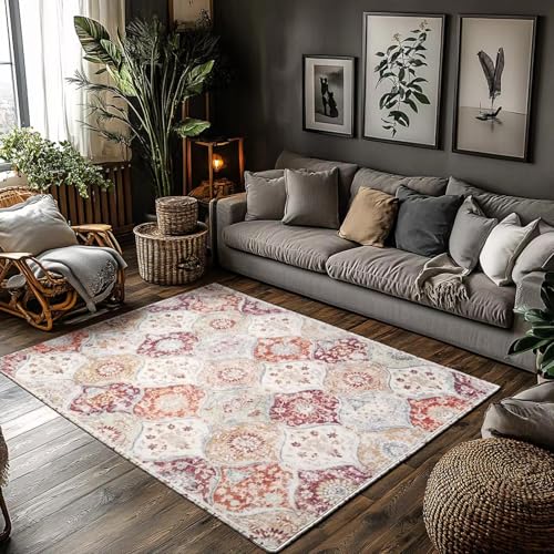 Moderner Bodenteppich, Vintage-Boho-Blumenteppich, mehrfarbige Teppiche für Wohnzimmerdekoration, einzigartiger Teppich für Schlafzimmer 40x120cm/16x47in Moderner Bodenteppich, Vintage-Boho-Blumenteppich, mehrfarbige Teppiche für Wohnzimmerdekoration, einzigartiger Teppich für Schlafzimmer 40x120cm/16x47in von EIWAXU