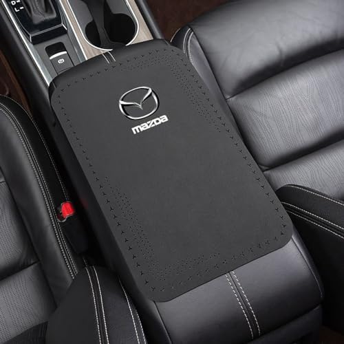 EIWXEFQT Armlehnenkissen für Autos, für Mazda 3 bk 6 gg gh gj cx3 cx5 cx30 cx7 cx8 cx9 mx5 rx8 skyactive Wasserdicht Mittelarmlehne Pad Armlehnen Box Matte Armlehne Kasten Zubehör,B von EIWXEFQT