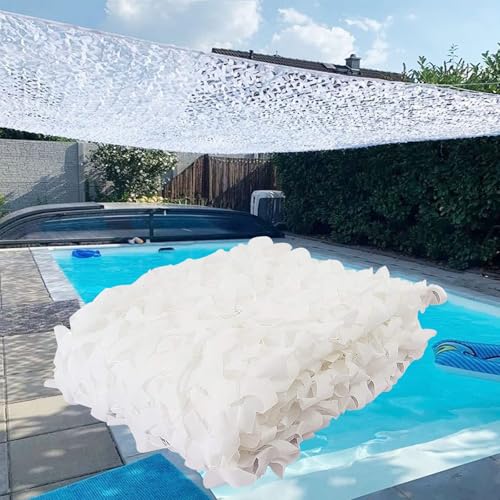 Tarnnetz Weiss Sonnenschutz 1x2m Military Camouflage 210D Jagd Tarnnetz Sonnenschutznetze Partydekoration Autoplanen Camping Sichtschutz Gartenzaun von EIYCY