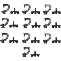 10er-Set Rotations-G-Typ-Refraktions-Mikrodüsen-Sprinkler-Bewässerungsanlage für Gewächshäuser von EJ.LIFE