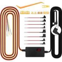 Ej.life - 12 V-24 v auf 5 v, 3 a, Hardwire-Kit mit Spannungsanzeige, einstellbare Spannung, 24-Stunden-Parkmodus, Batterieentladeschutz, Typ c, Ej.life - 12 V-24 v auf 5 v, 3 a, Hardwire-Kit mit Spannungsanzeige, einstellbare Spannung, 24-Stunden-Parkmodus, Batterieentladeschutz, Typ c, von EJ.LIFE