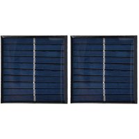 Ej.life - 2 Stück Mini-Solarpanel 0,7 w 5 v 0-140 ma, 70 x 70 Mm Solar--Panel, Tragbare Gekapselte Solarzelle für Solarmodule mit Geringem von EJ.LIFE