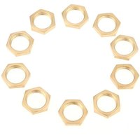 40 stücke Messing Sechskantmuttern G1 / 8 G1 / 4 G3 / 8 G1 / 2 G3 / 4 G1 Gewinde Fitting Dünne Mutter von EJ.LIFE