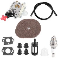 Aluminium Vergaser Kit Luftfilter Reiniger Ersatz Zubehr für Stihl FS50 FS56 FS40 FS70 FC56 FC70 zama C1MS267A von EJ.LIFE