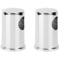 Duschstangenhalterung aus galvanisiertem ABS, 2 Stück, silberner Sockel, Badezimmerzubehör für Duschwanne Duschstangenhalterung aus galvanisiertem ABS, 2 Stück, silberner Sockel, Badezimmerzubehör für Duschwanne von EJ.LIFE