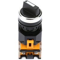 Ej.Life 22mm Verriegelungsrunde Drehwahltaste Kurzer Griff Ein/Aus 2 Positionen Wählschalter LA38-11X2 von EJ.LIFE