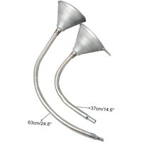 Ej.Life 63 cm flexibler Metalltrichter zum Notbetanken in Autos und Motorrädern von EJ.LIFE