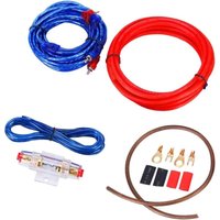 8-Gauge-Auto-Verstärker-Verkabelungssatz mit Amp-Stromkabel RCA-Audioleitung für Auto-Lautsprecher-Subwoofer Kfz-elektronik - Ej.life von EJ.LIFE