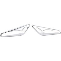 Ej.Life Auto Front Fender Finisher Trim, 1 Paar Auto Front Fender Chrome Finisher 51117338569 Ersatz für X3 X4 F25 F26 2013-2017 von EJ.LIFE