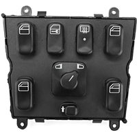 Auto Haupt Fensterschalter, Fensterheber Power Window Master Switch A1638206610 Druckknopf Schalter für W163 ML320 - Ej.life von EJ.LIFE